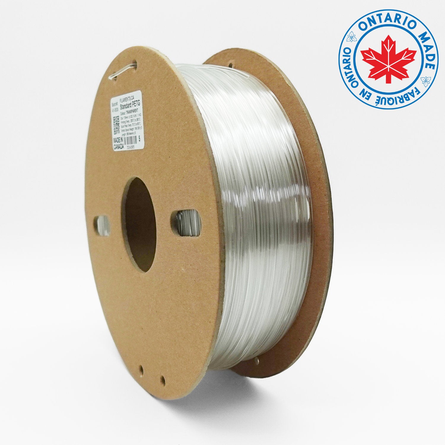 Transparent - Standard PETG Filament - 1.75mm, 1kg – 3D Printing