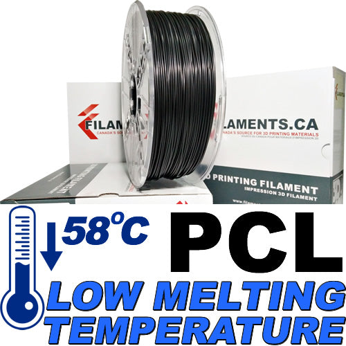 PCL Low Temperature Filament - Black - 2.85mm - 1 KG –