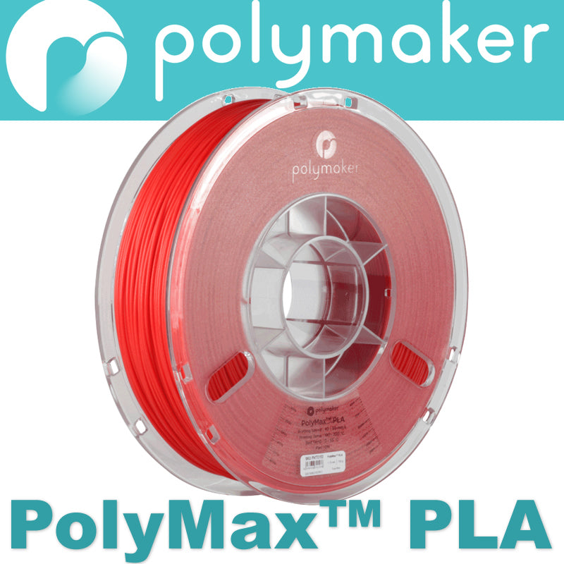 PolyMaker PolyMax High Strength PLA - Red - 1.75mm –