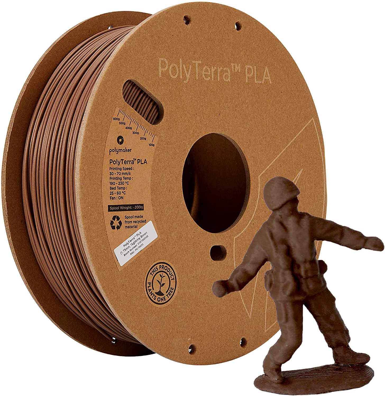 Dagoma Polywood - filament 3D PLA - bois - Ø 1,75 mm - 600g Pas Cher