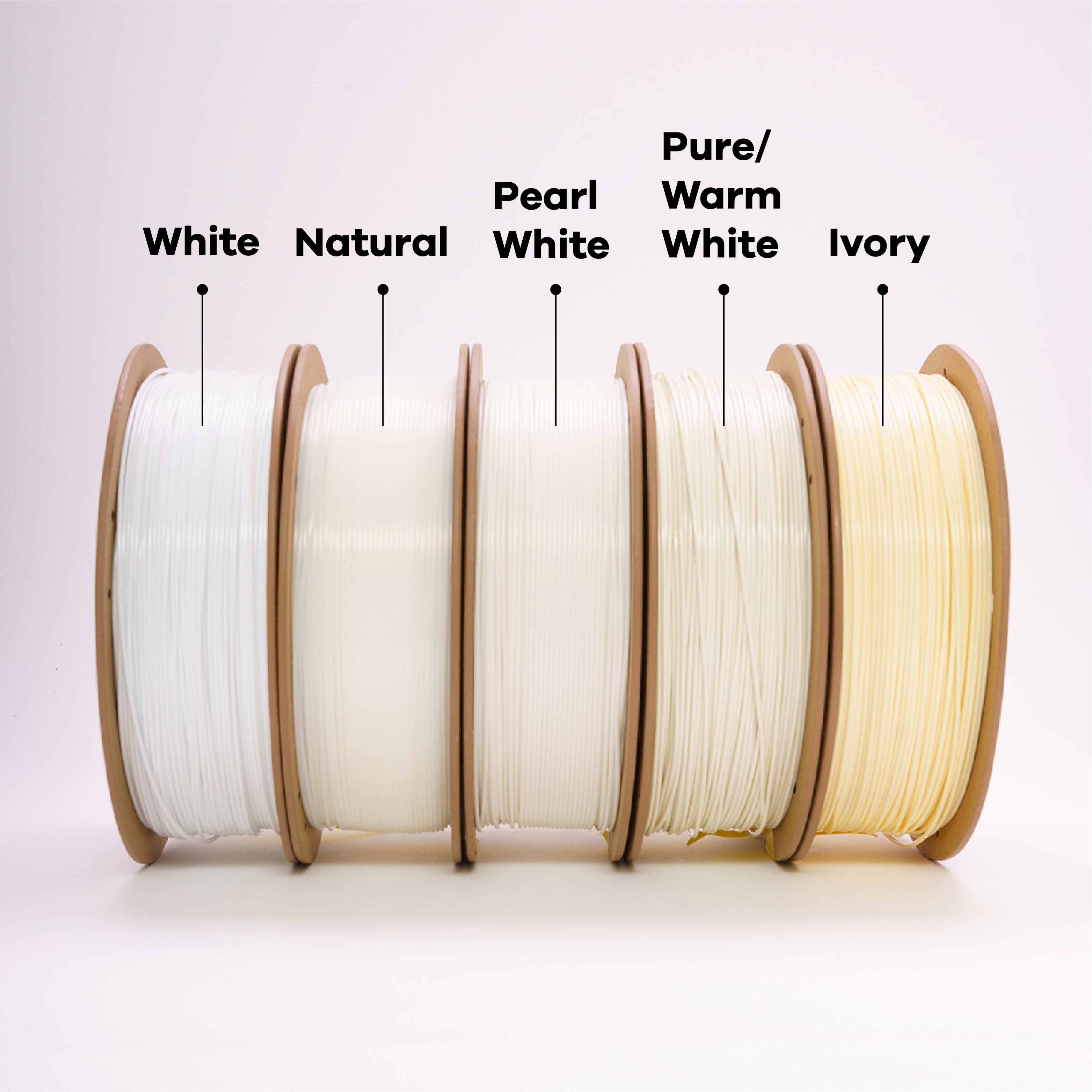 EconoFil™ Standard PLA Filament - Pearl White - 1.75mm - 1 KG