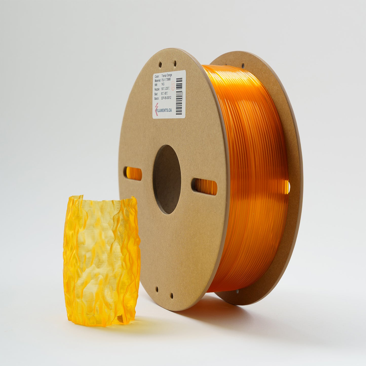 EconoFil™ Basic PLA Filament - Transparent Orange - 1.75mm - 1 KG