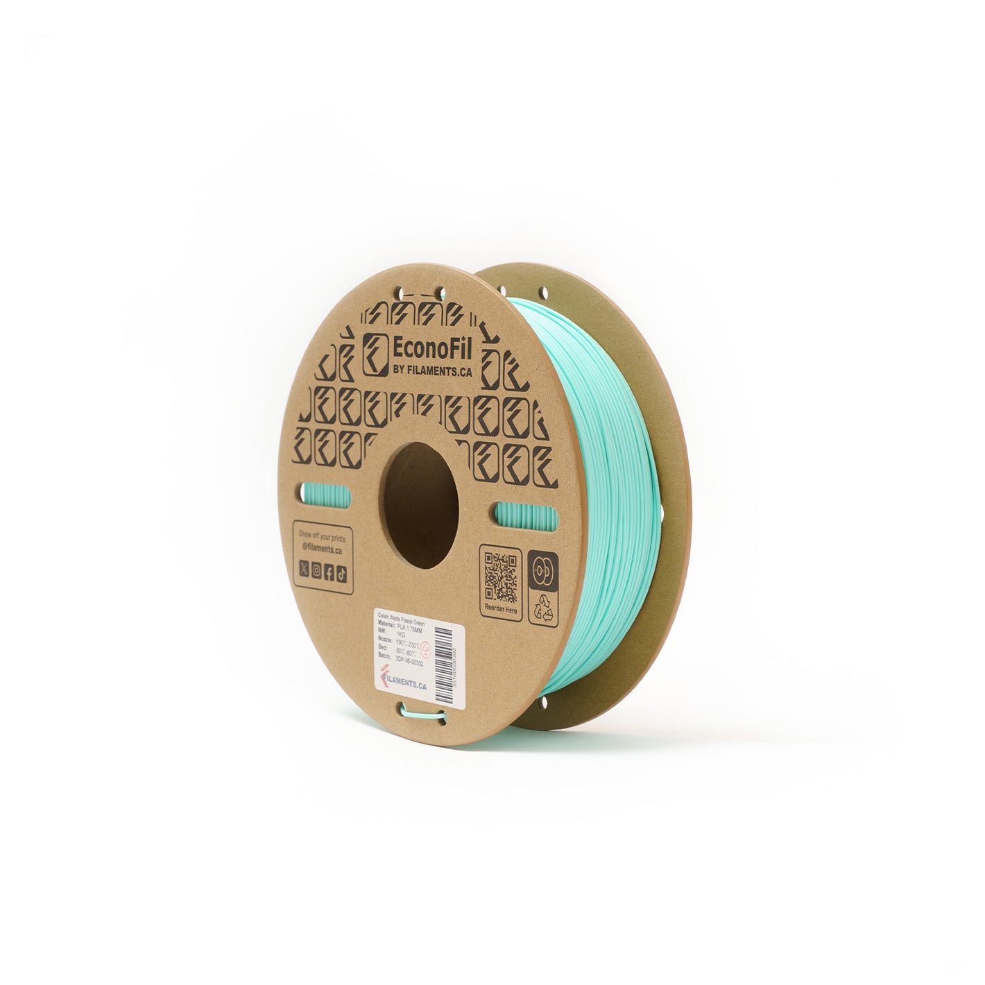 EconoFil™ PLA Matte Filament - Pastel Green