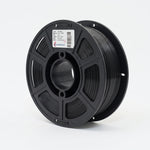 Standard PLA Silk Black 1.75mm filament on a plastic spool