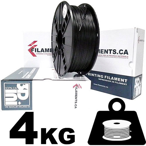 PETG Filament - BLACK - 1.75mm - 4 KG
