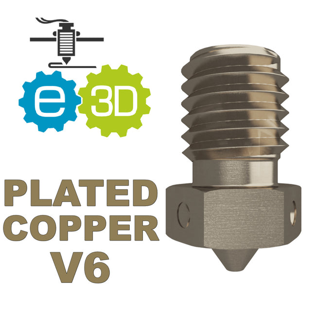 E3D Genuine Stainless Plated Copper V6 for 3D printers Canada