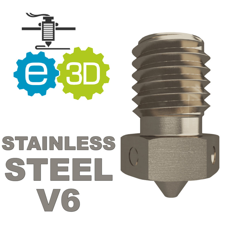 E3D Genuine Stainless Steel Nozzle V6 for 3D printers Canada