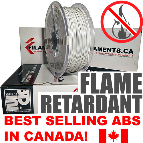 flame retardant resistant ABS 3d printing filament Canada