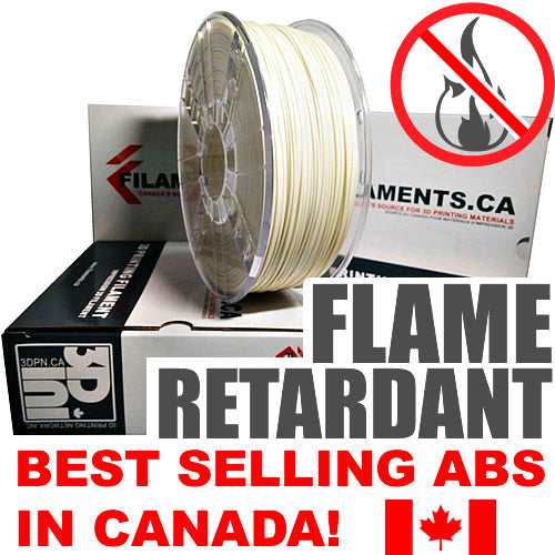 flame retardant resistant ABS 3d printing filament Canada