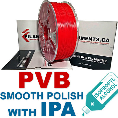 PVB Filament Smooth Polish with Alcohol IPA 3D Printing Canada