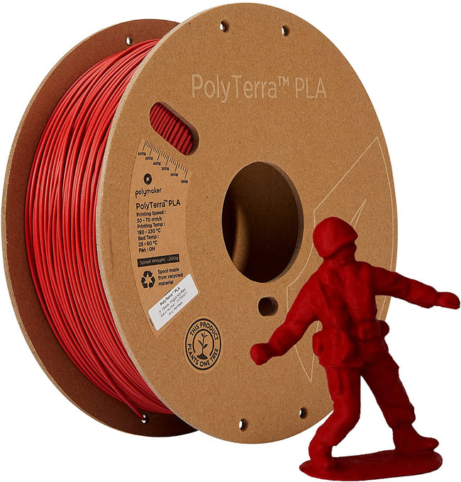 Polymaker PolyPlus PLA Transparent Red - 3DJake International